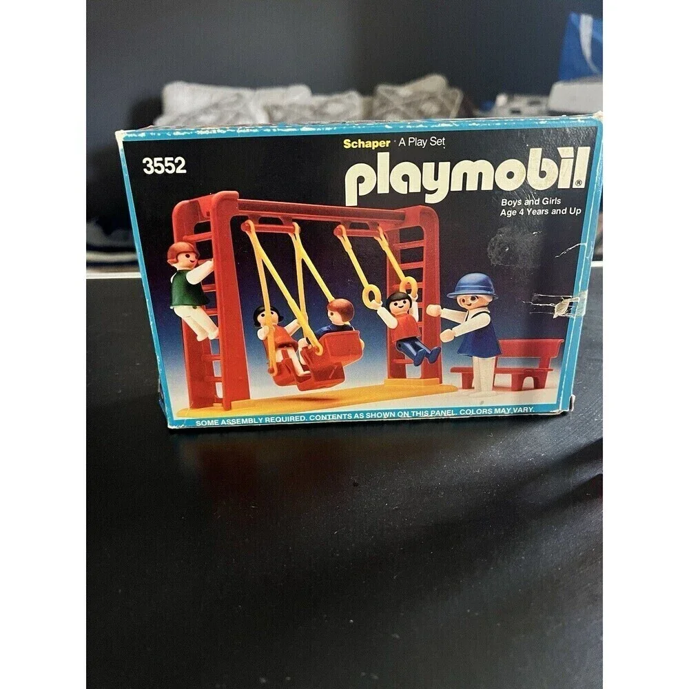 Vintage 1985 Playmobil Playground 3552 Incom replacement parts original Box
